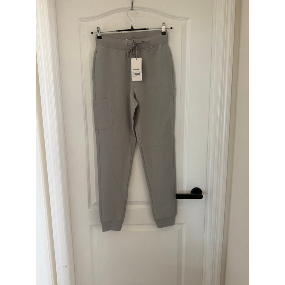 Women's Mandala Gray High Waist Jogger Tall XS